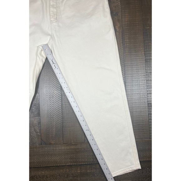 Denim and Co Women's Off White High Rise Skinny Jeans, Size 20 - Picture 6 of 6